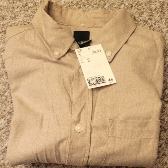 Casual Button-down, NWT H&M..sz XS - Picture 2 of 5